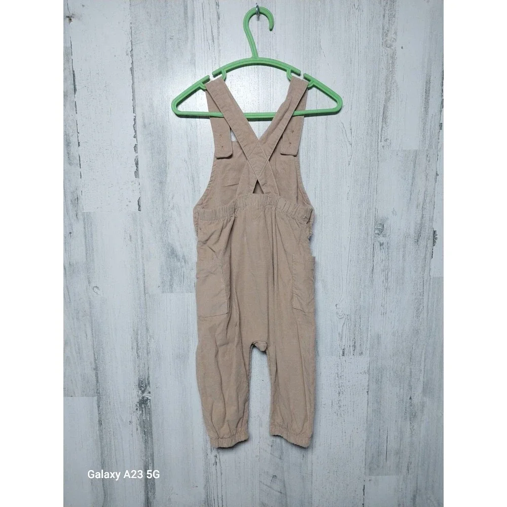 Disney Baby 18 months Winnie the Pooh Overalls Brown fine Corduroy 100% Cotton